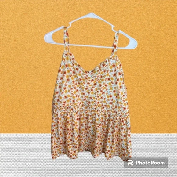 NWT Torrid super soft sweetheart ruched babydoll top size 2x multi  fall colors - Picture 5 of 12